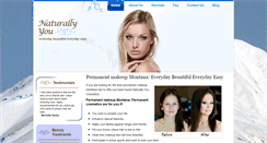 Desktop Screenshot of naturallyyoucosmetics.com