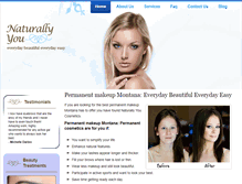 Tablet Screenshot of naturallyyoucosmetics.com